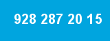 928 287 20 15 928 287 20 15